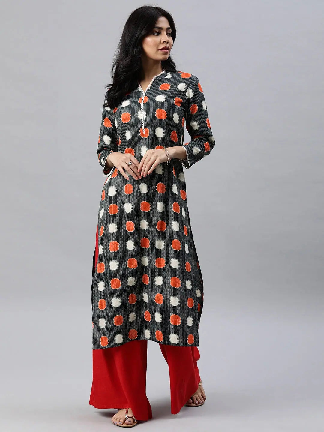 Women's Printed Cotton Kurta - Elegant Indian Kurta Ladies