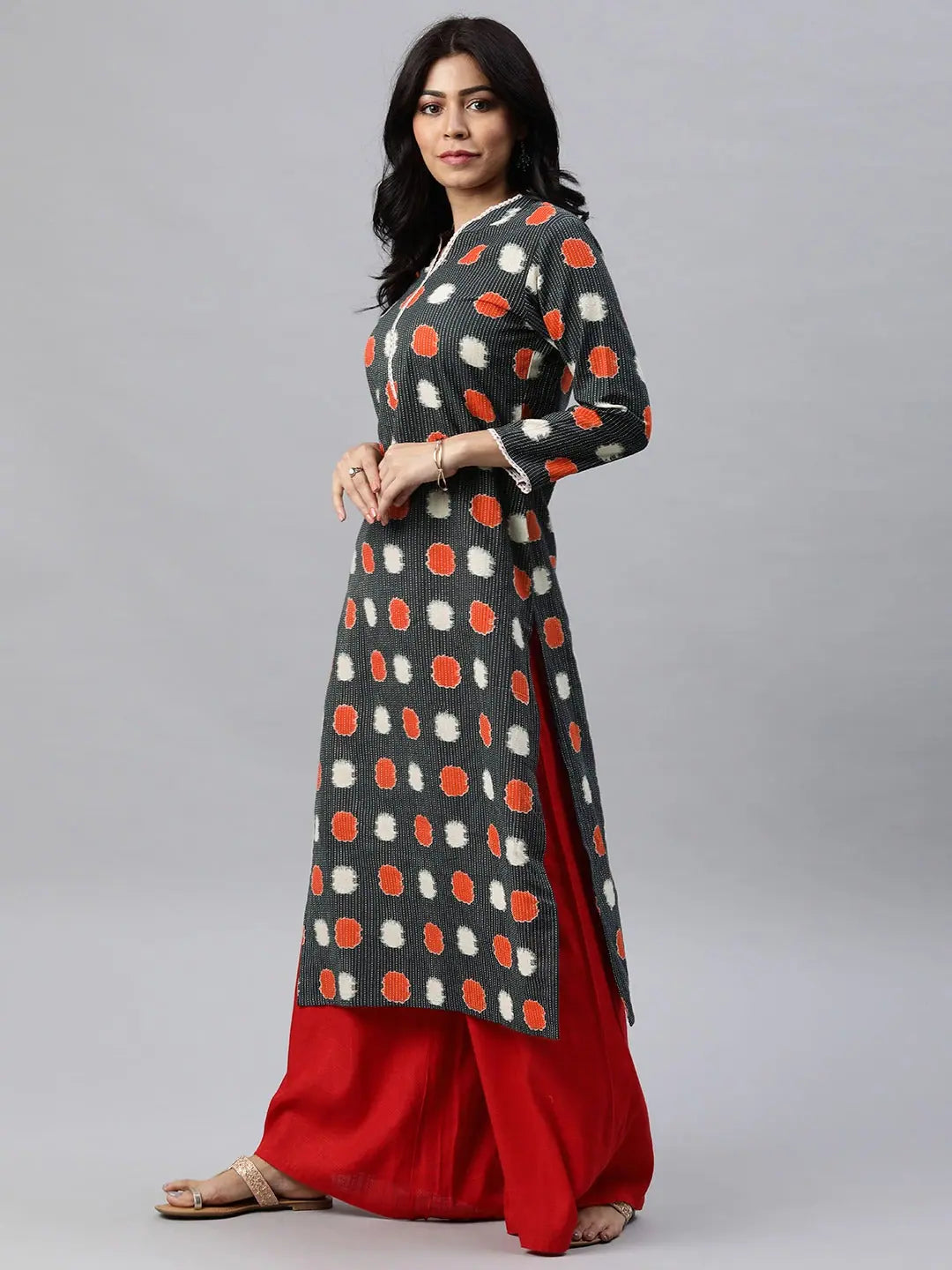 Women's Printed Cotton Kurta - Elegant Indian Kurta Ladies