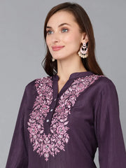 Women Silk Blend Solid-VCK9108