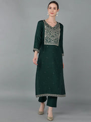 Women Cotton Abstract Printed-VCK8869