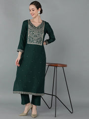 Women Cotton Abstract Printed-VCK8869