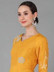 Women Chanderi Silk Kurta