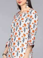 Cotton Printed Kurta-VCK1473G