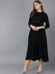 Women Cotton Solid Kurta
