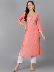 Women Silk Blend Embroidered-VCK9174A
