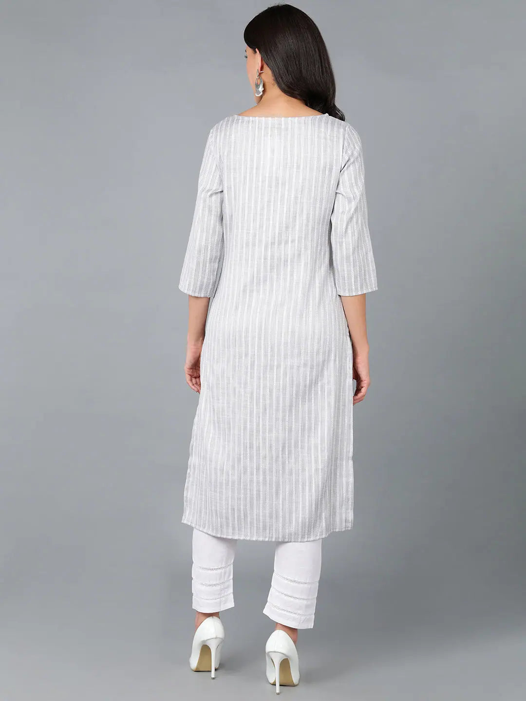 Cotton Yoke Design Indian Kurta for Women | Ahika