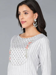 Women Cotton Yoke Design-VCK8916_S