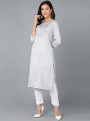 Women Cotton Yoke Design-VCK8916_S