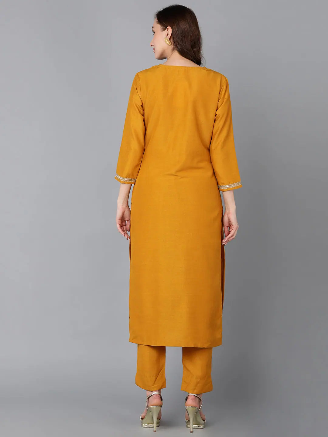 Premium Silk Embroidered Indian Kurti for Ladies - Ahika