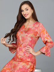 Women Silk Blend Floral-VCK9139A_XS