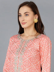 Women Cotton Blend Embroidered-VCK9084