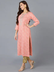 Women Cotton Blend Embroidered-VCK9084