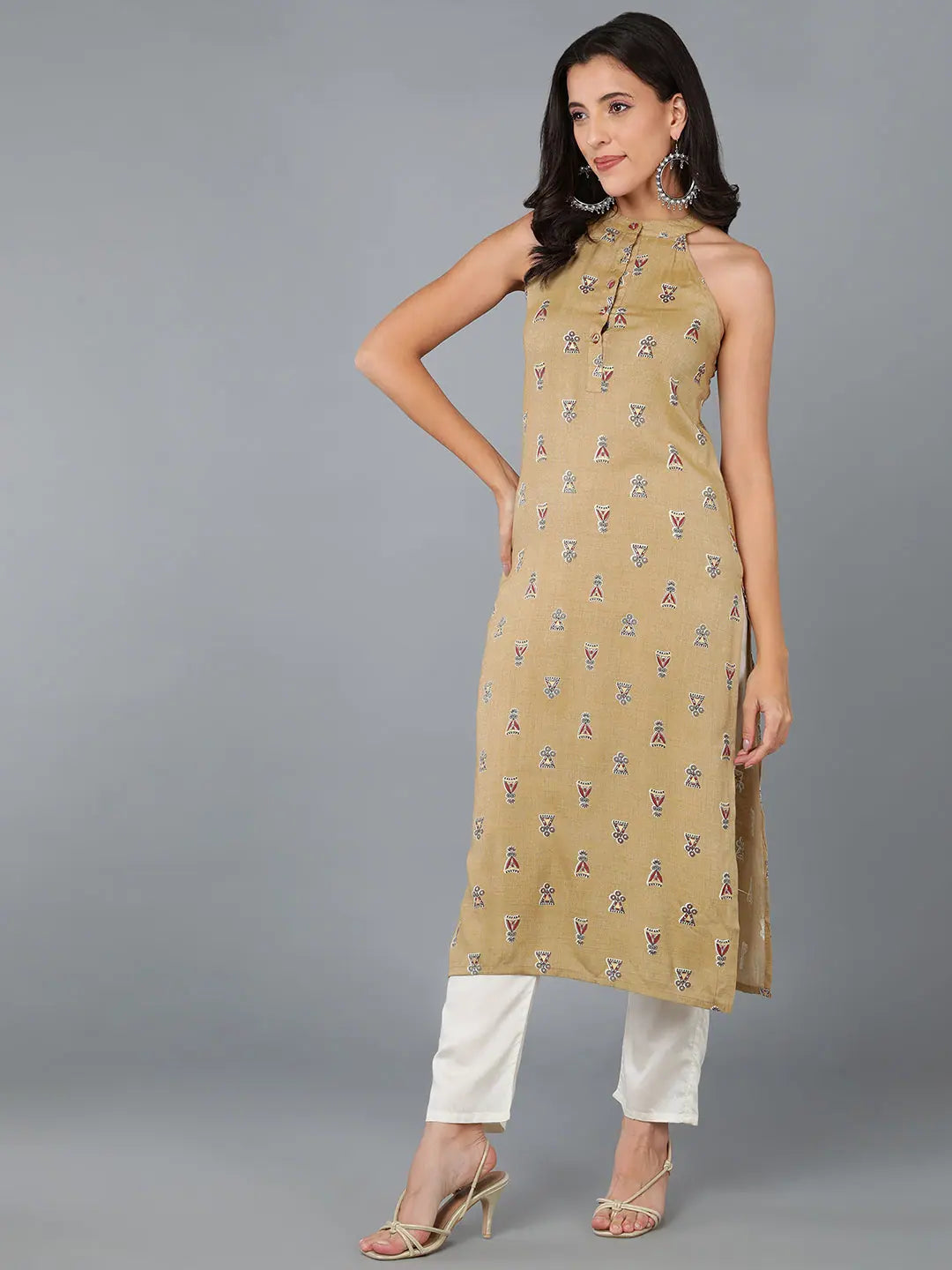 Printed Cotton Indian Kurtis - Ethnic Kurta for Women