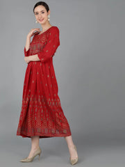 Women Viscose Rayon Ethnic Kurta