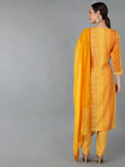 Women Silk Blend Embroidered Ethnic Kurta-VKSKD1659