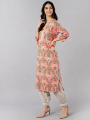 Cotton Printed Kurta Pant Dupatta Set-VKSKD1163A