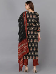 Women Cotton Blend Ethnic Printed Kurta