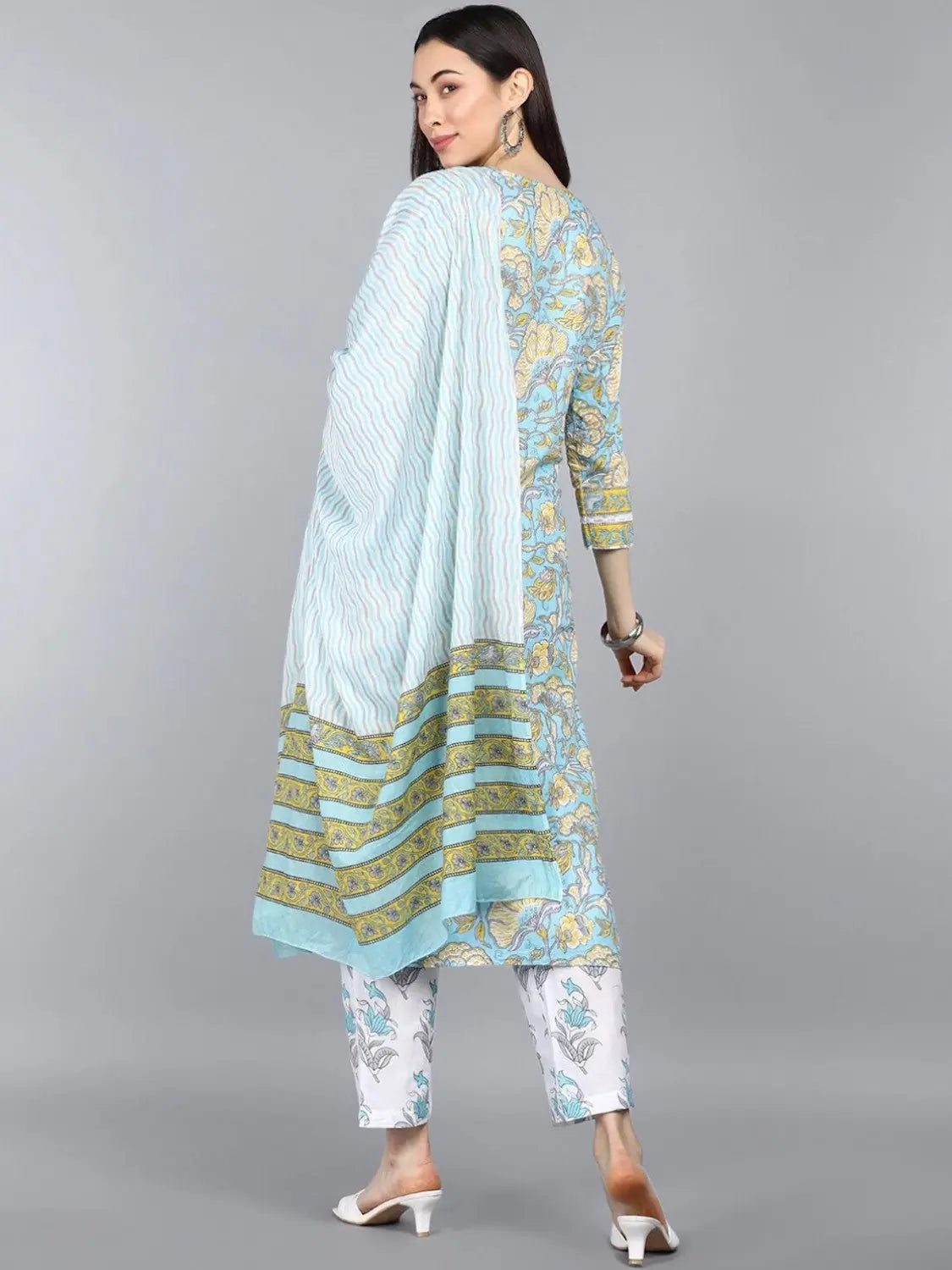 Pure Printed Cotton Kurta Set with Dupatta | Kurta Set