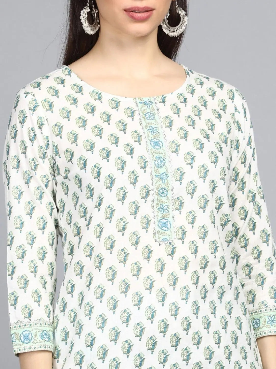 Printed Cotton Kurta Pant Set | Women's Indian Kurta Sets
