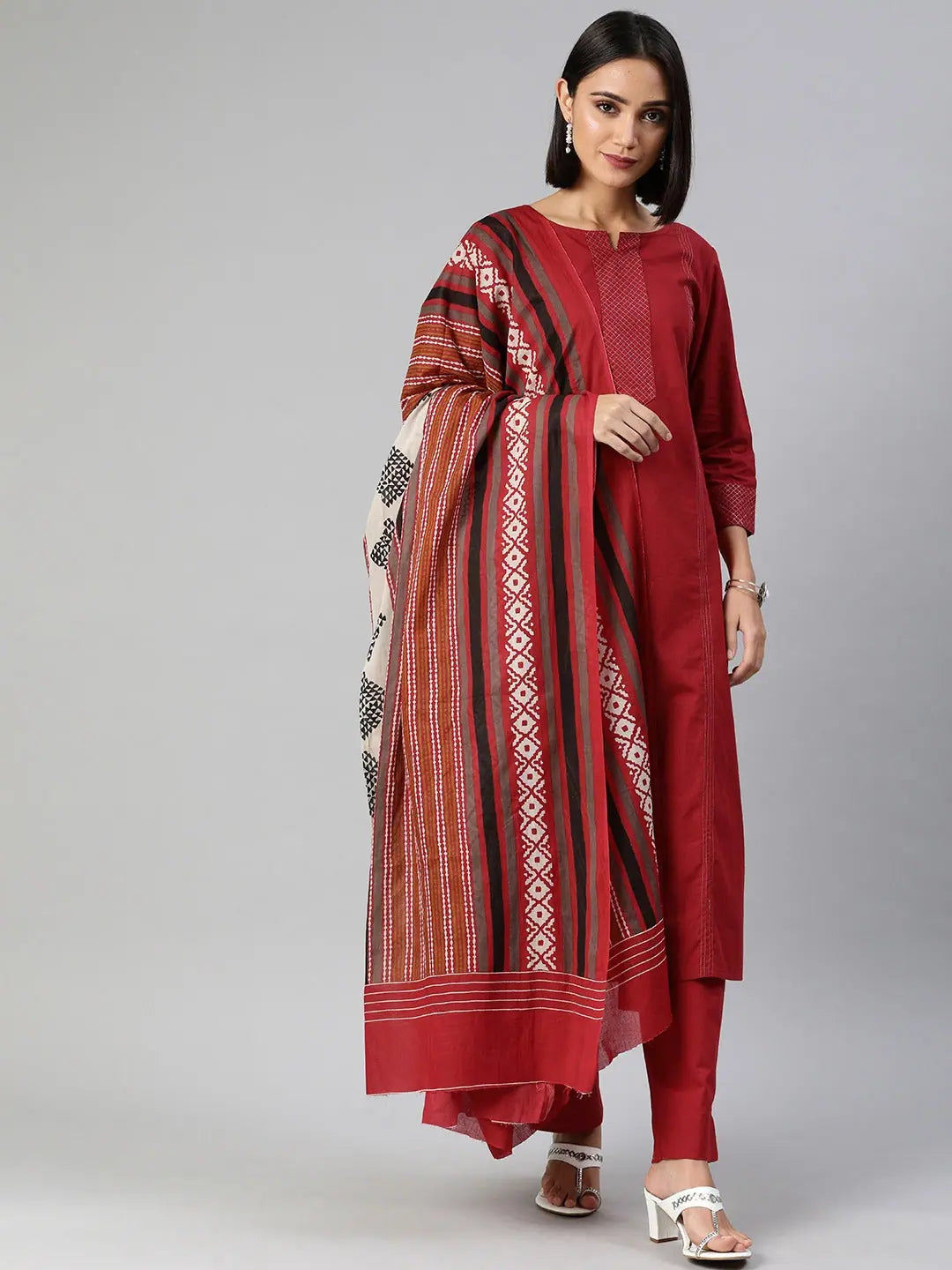 Solid Cotton Kurta Sets for Women | Indian Kurta Sets
