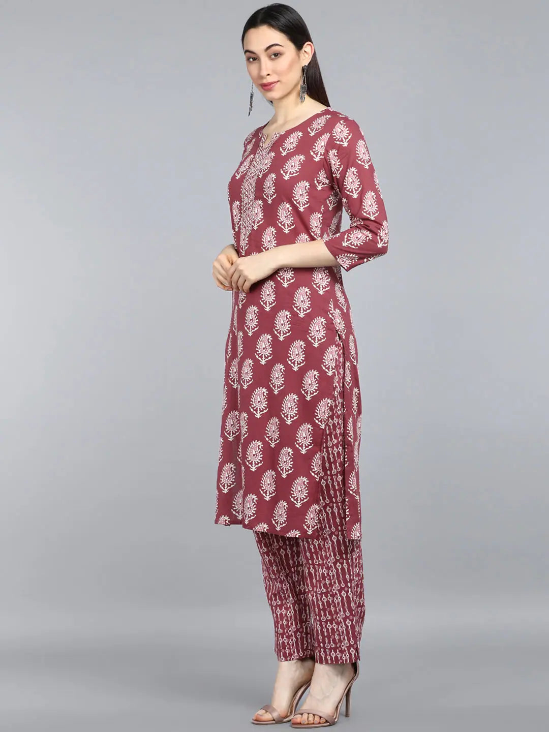Printed Kurta Pant Dupatta Set | Women's Cotton Kurta Sets
