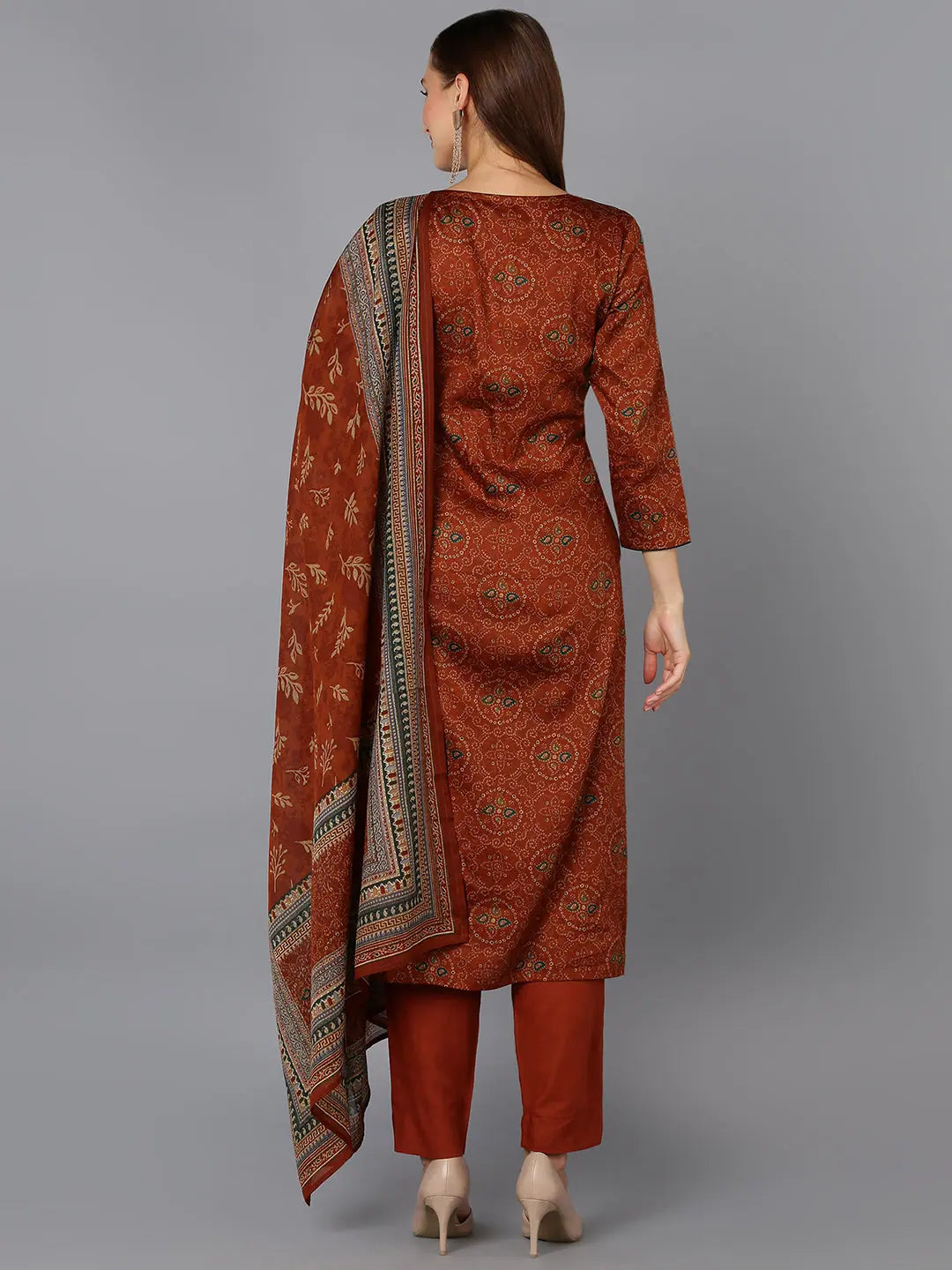 Cotton Printed Kurta Pant With Dupatta - Women's Kurta Sets