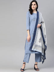 Women's Cotton Printed Kurta Trousers and