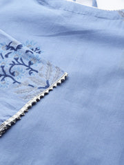 Women's Cotton Printed Kurta Trousers and