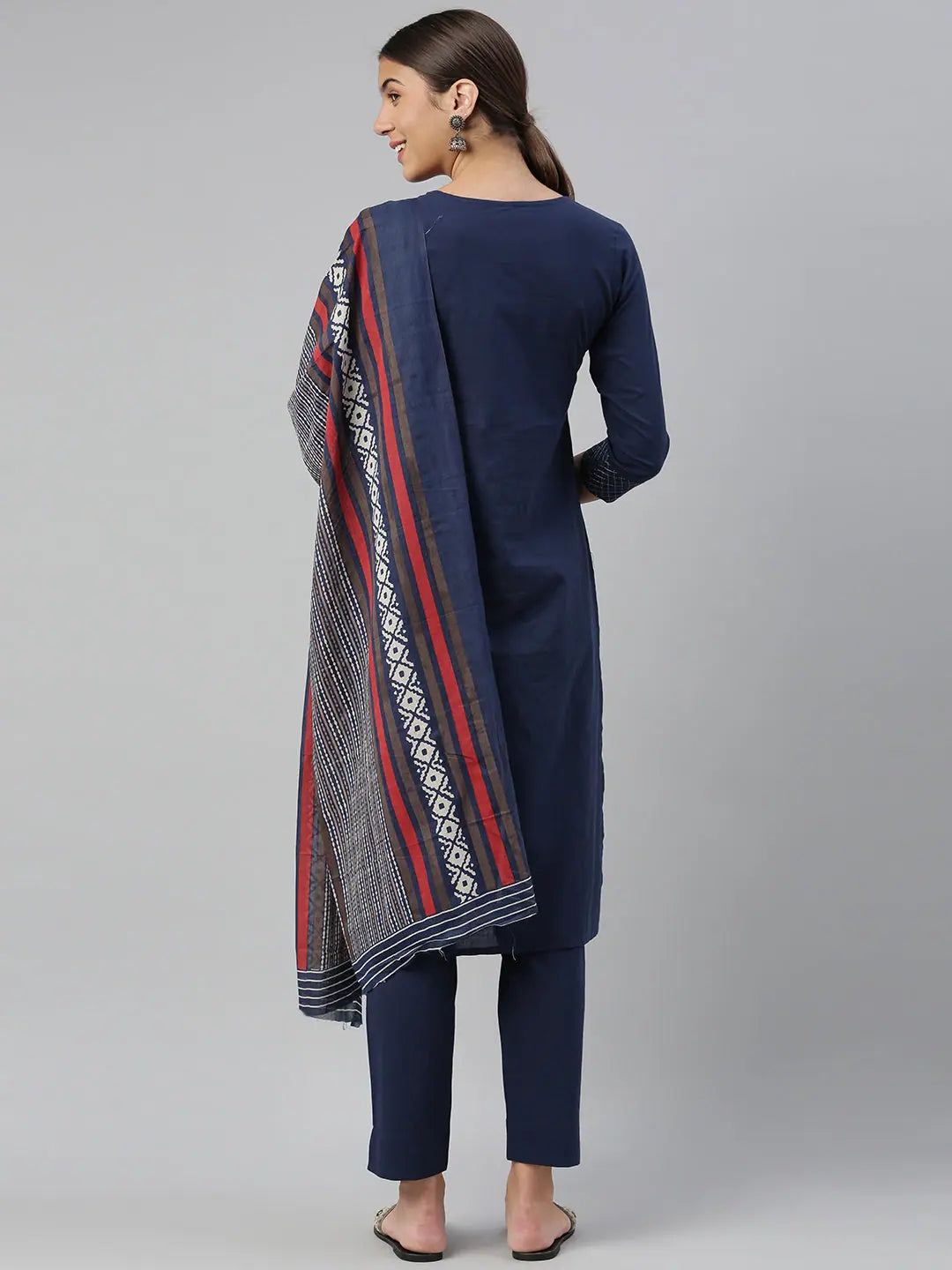 Cotton Kurta Palazzo Dupatta Set | Women's Ethnic Wear