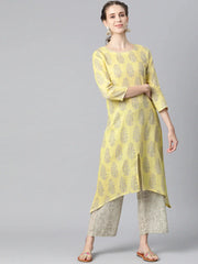 Cotton Printed Kurta Pant Set (VKSET1052)