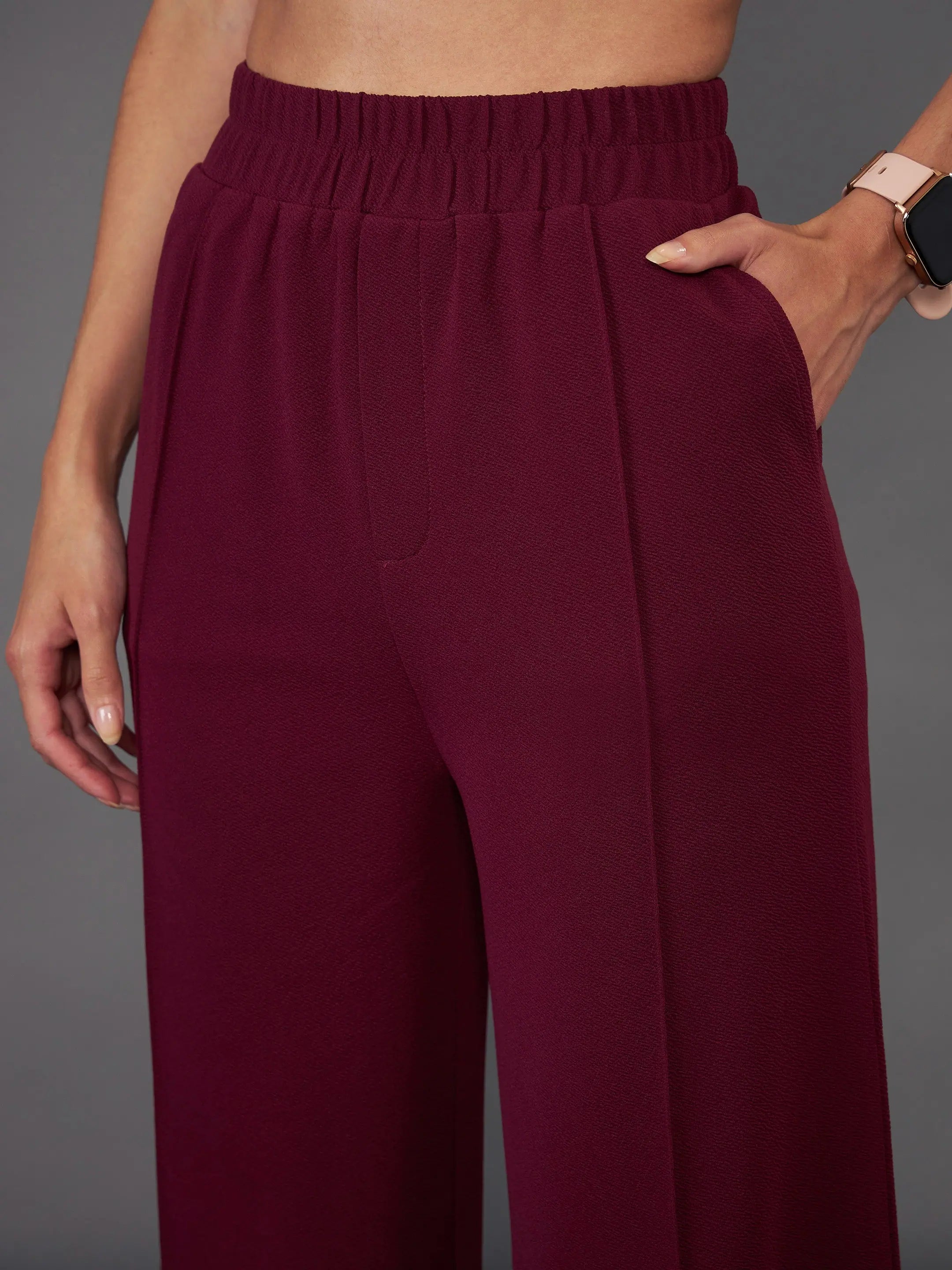 Burgundy Palazzo Pants | Women's Western Outfits & Style
