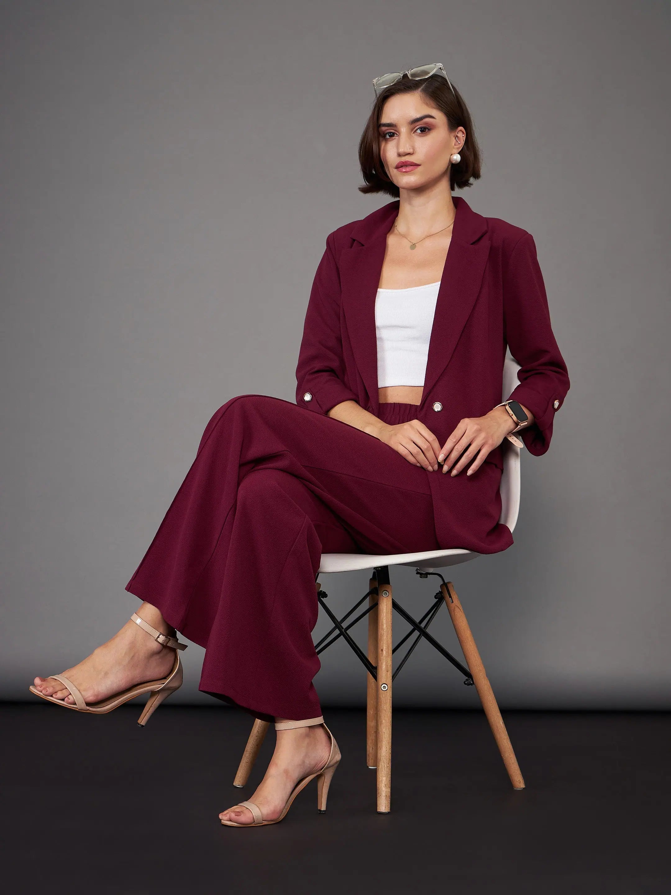 Burgundy Palazzo Pants | Women's Western Outfits & Style