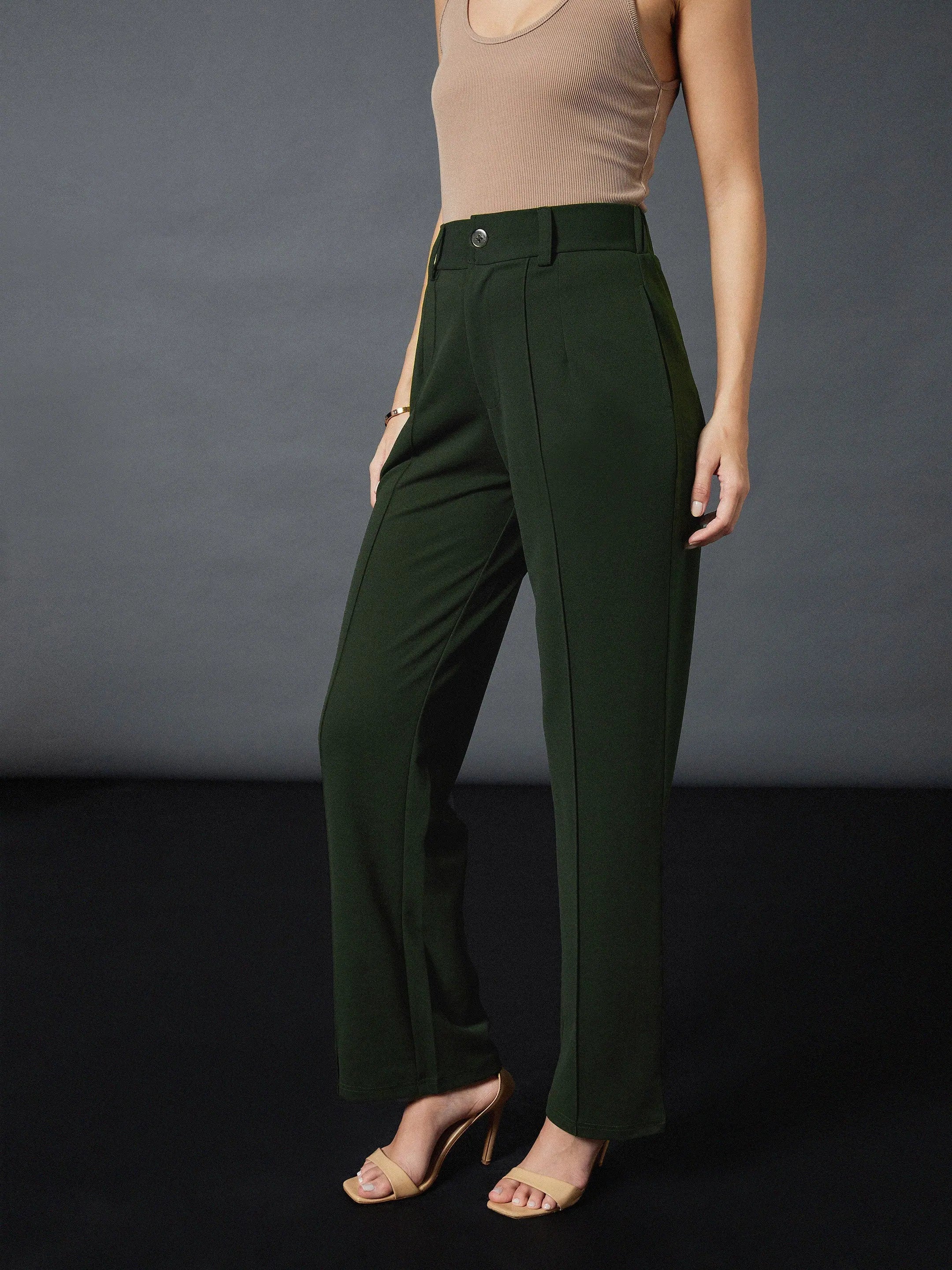 Olive Stretch Pants | Women's Western Wear & Clothing