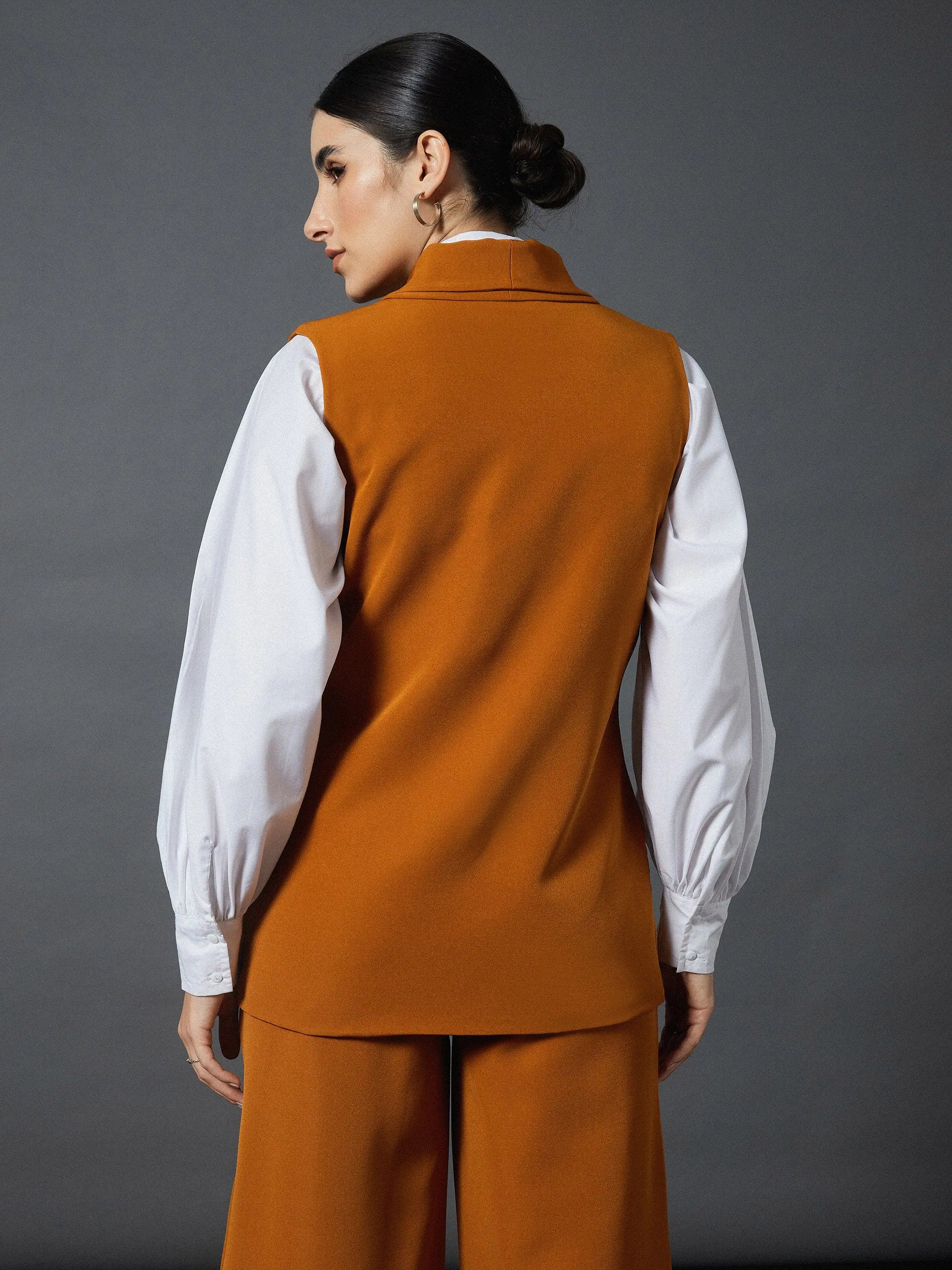 Mustard Longline Blazer | Stylish Women's Western Wear