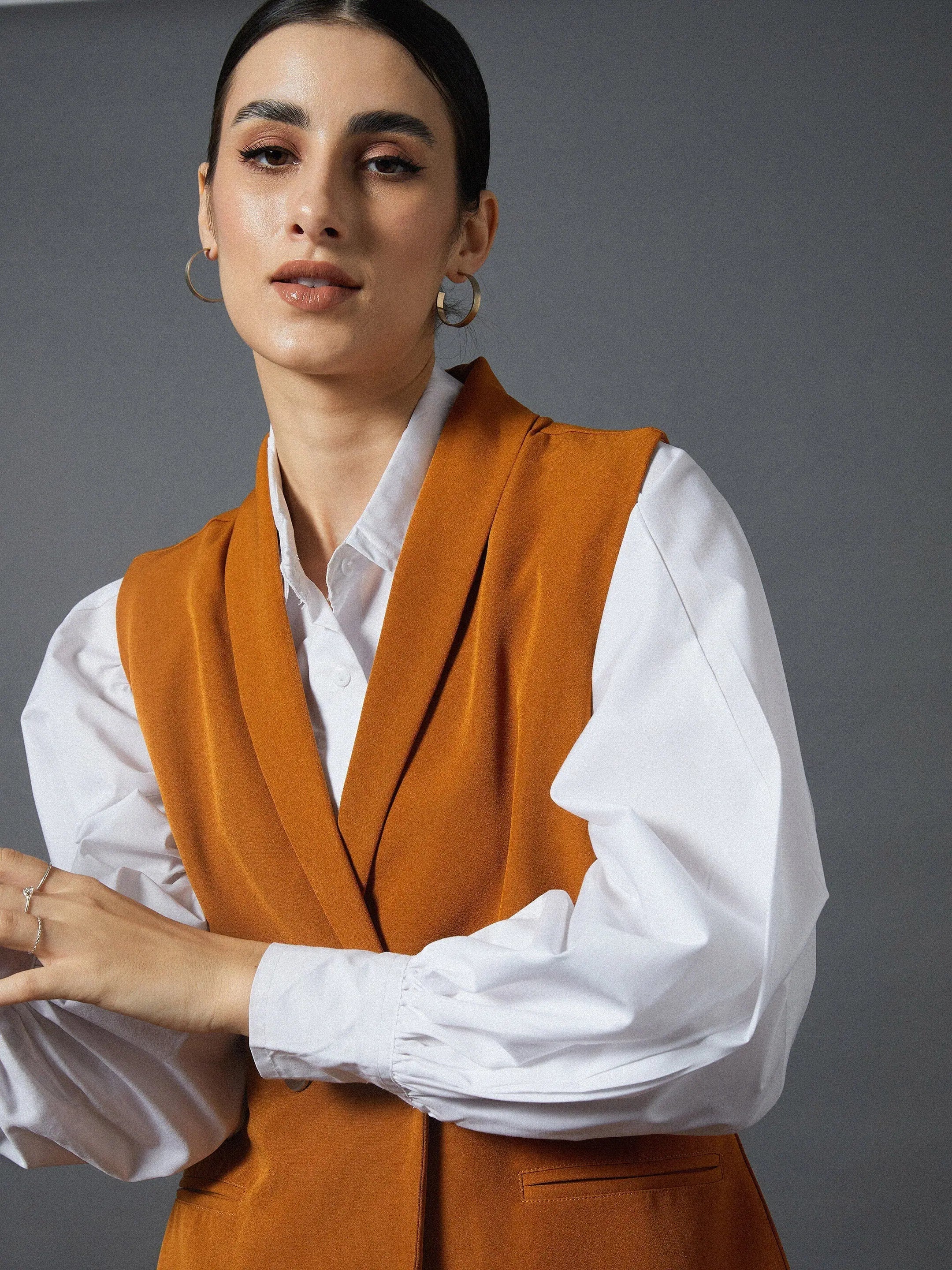 Mustard Longline Blazer | Stylish Women's Western Wear