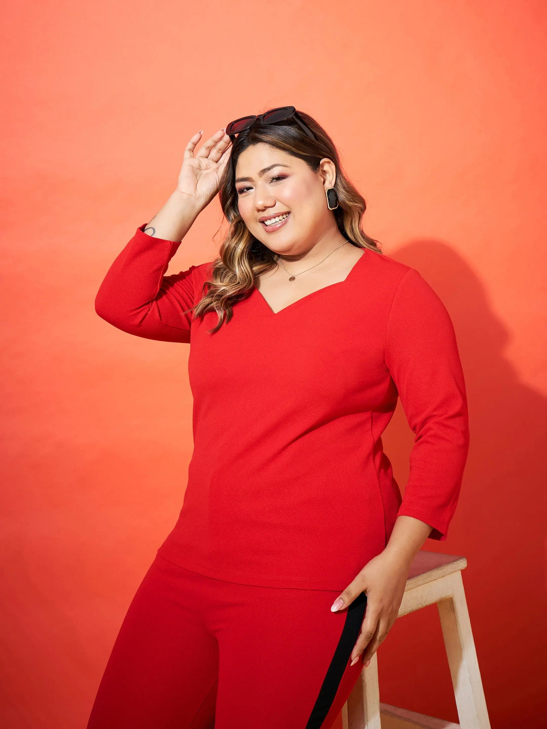 Red Sweetheart Top - Women's Western Clothing Regular Fit