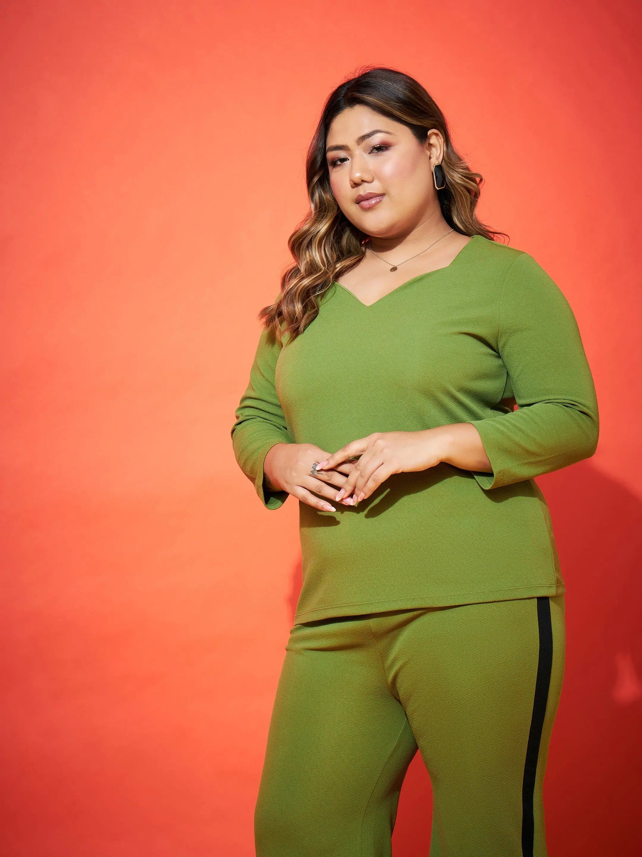 Green Sweetheart Top - Women's Western Outfit Regular Fit