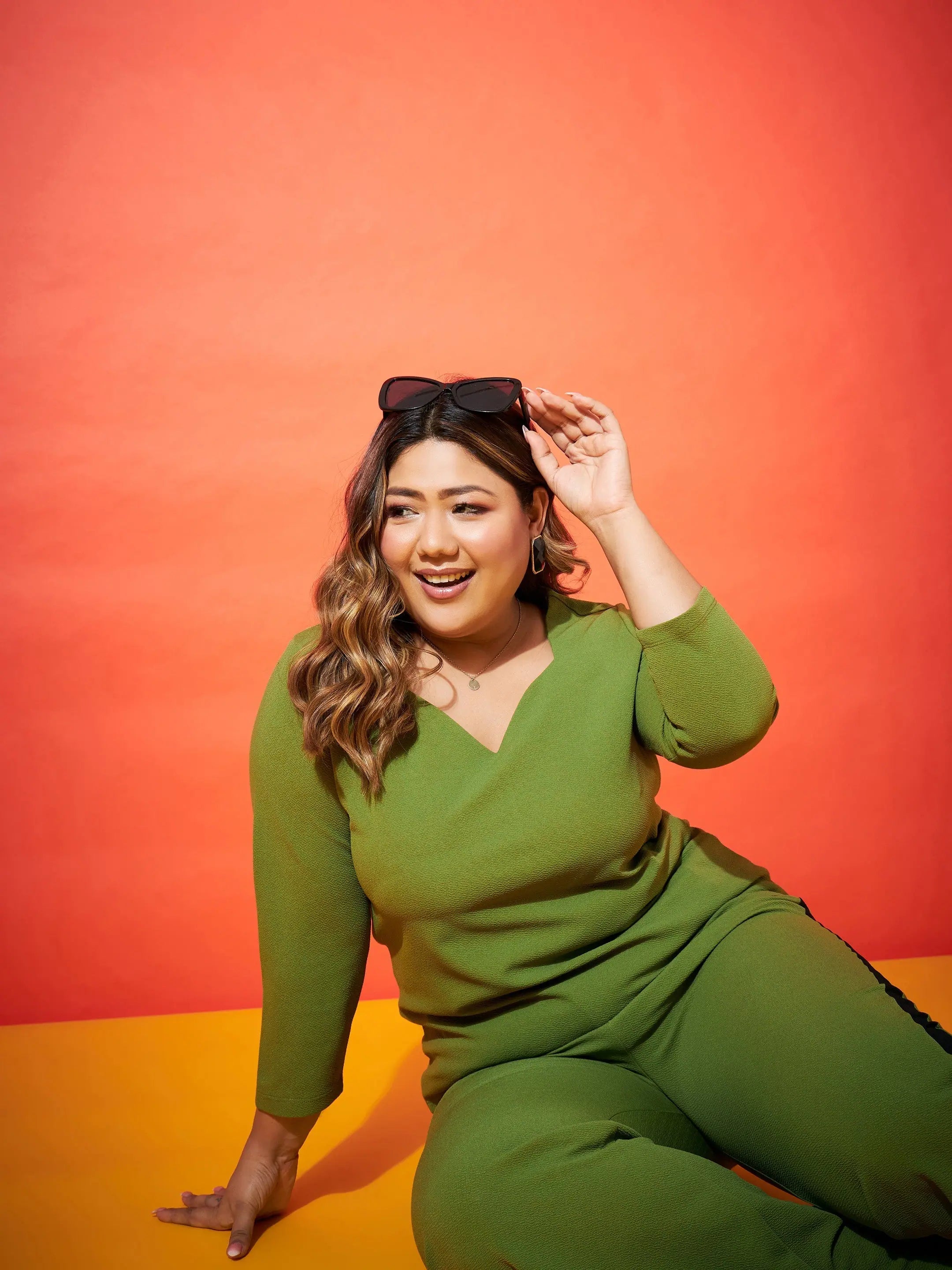 Green Sweetheart Top - Women's Western Outfit Regular Fit