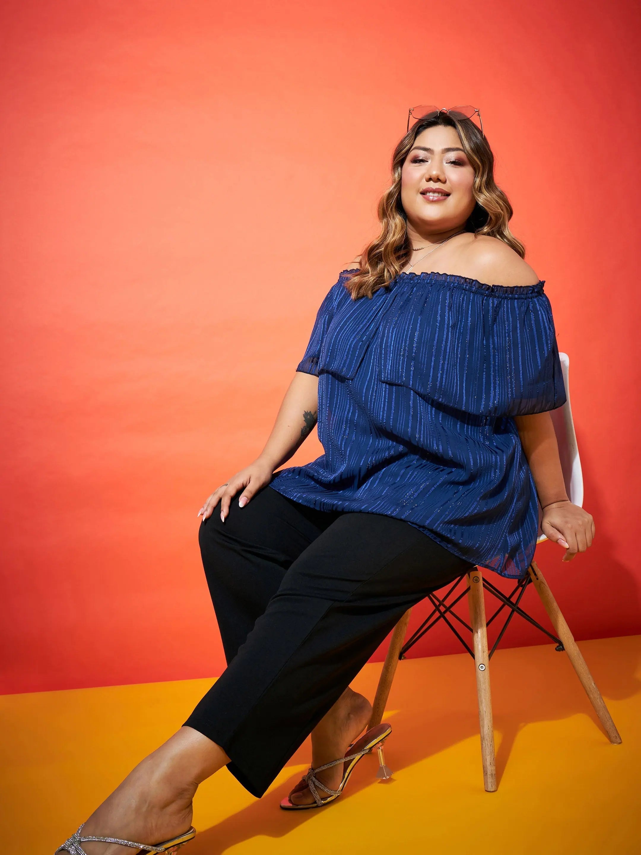 Black Balloon Fit Pants - Western Outfits for Women