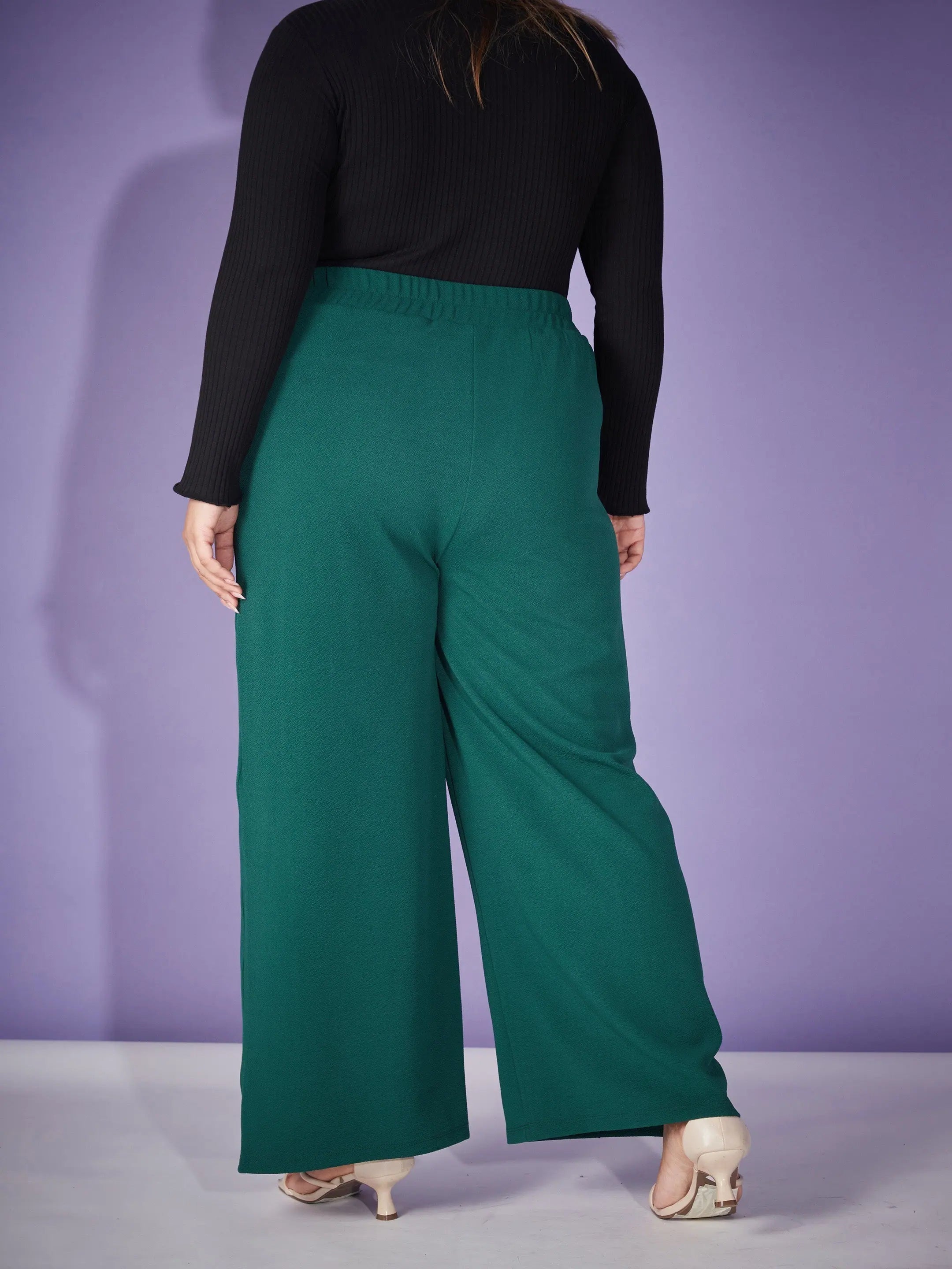 Emerald Elasticated Pants - Women's Western Wear Outfits