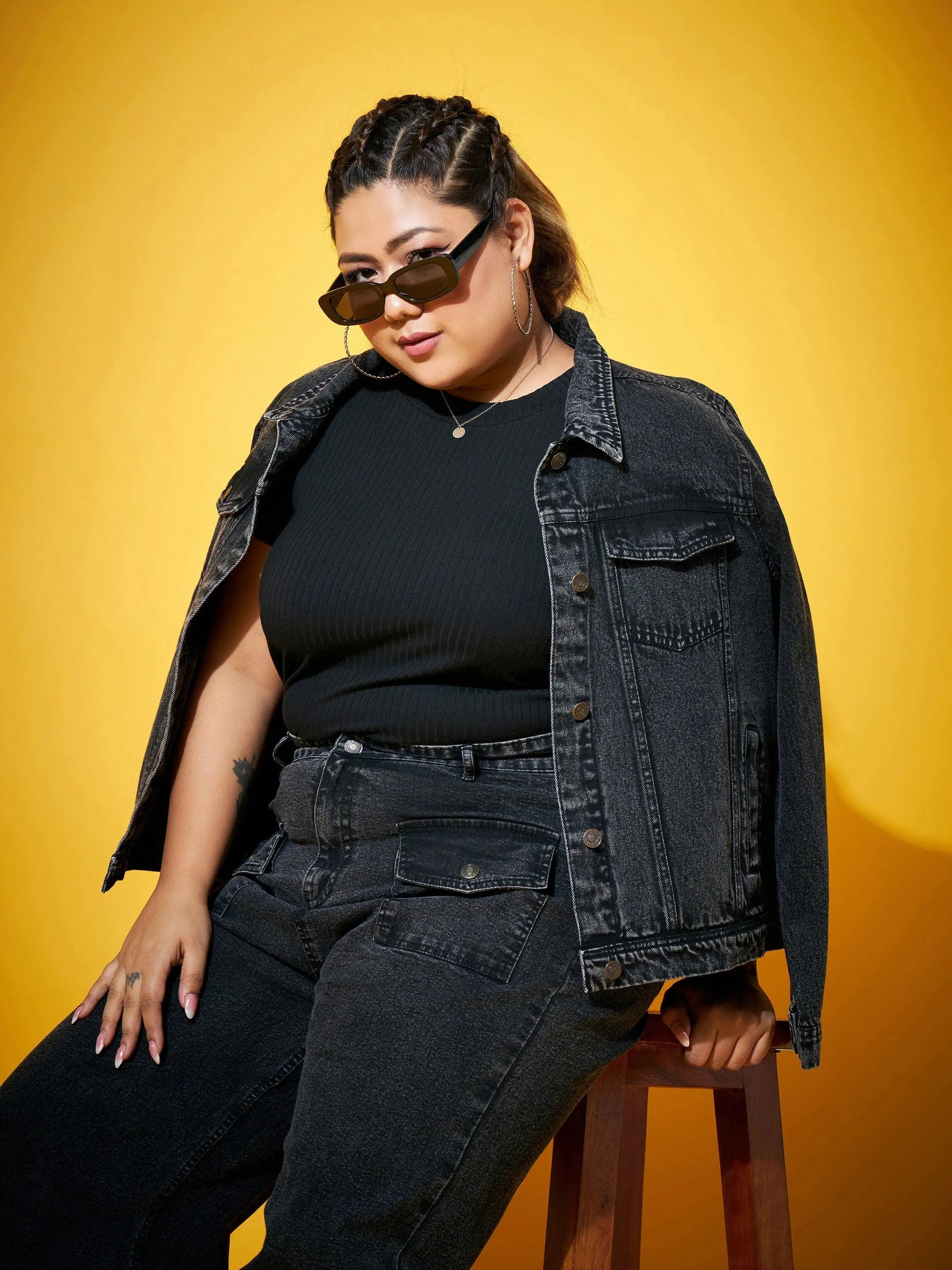 Black Denim Jacket - Women's Fashion Jackets & Outerwear