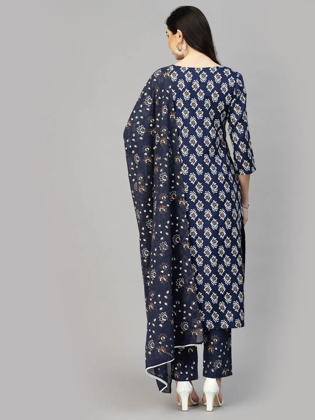 Printed Rayon Kurta Set with Dupatta | Indian Kurta Sets Collection