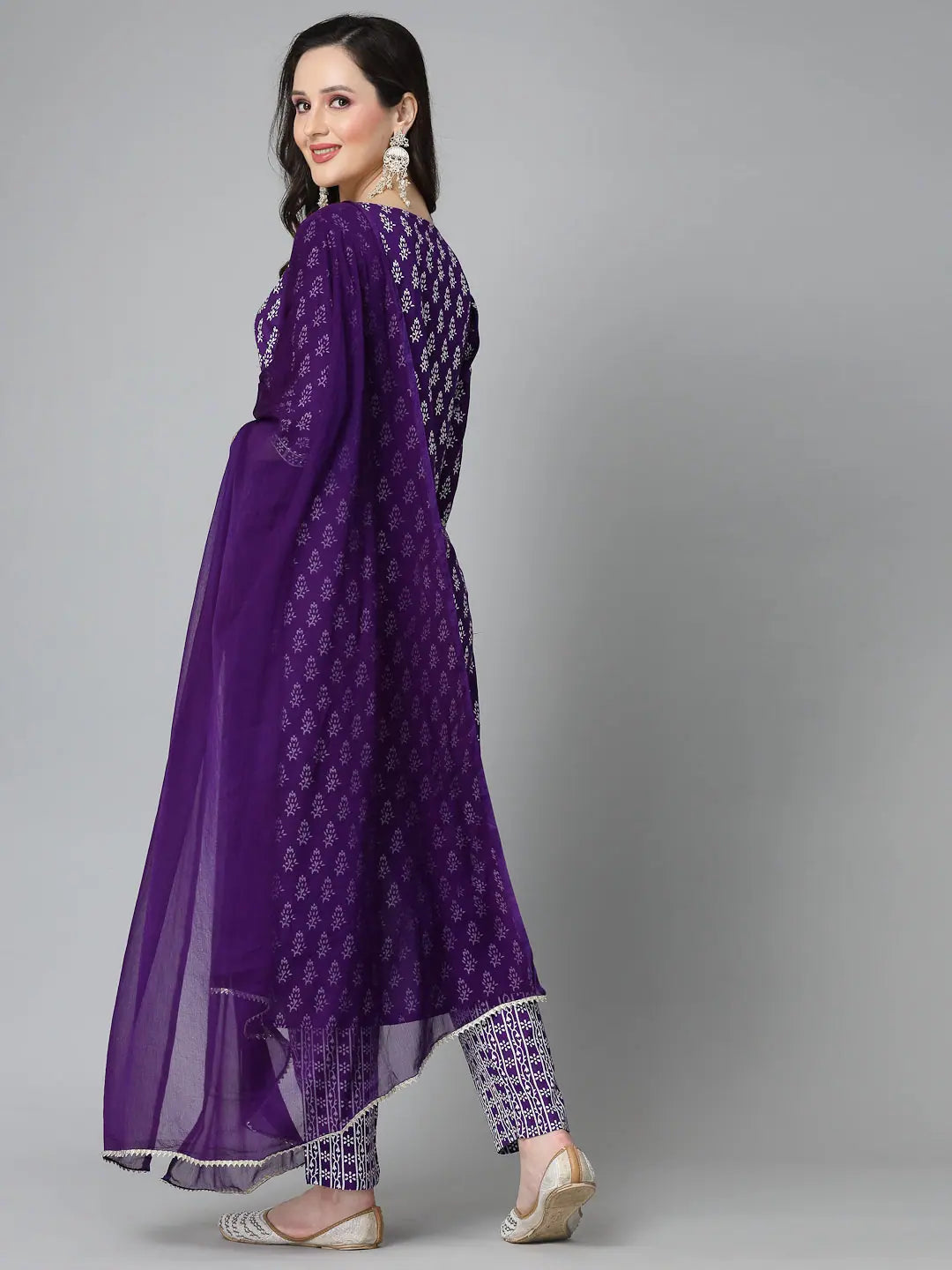 Floral Printed Rayon Kurta Set with Dupatta | Women's Kurta Sets
