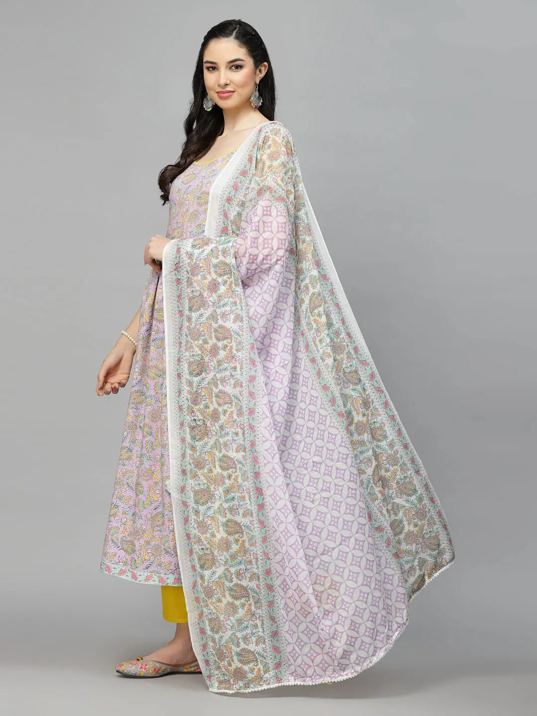 Paisley Rayon Kurta Set with Dupatta | Women's Indian Kurta Sets