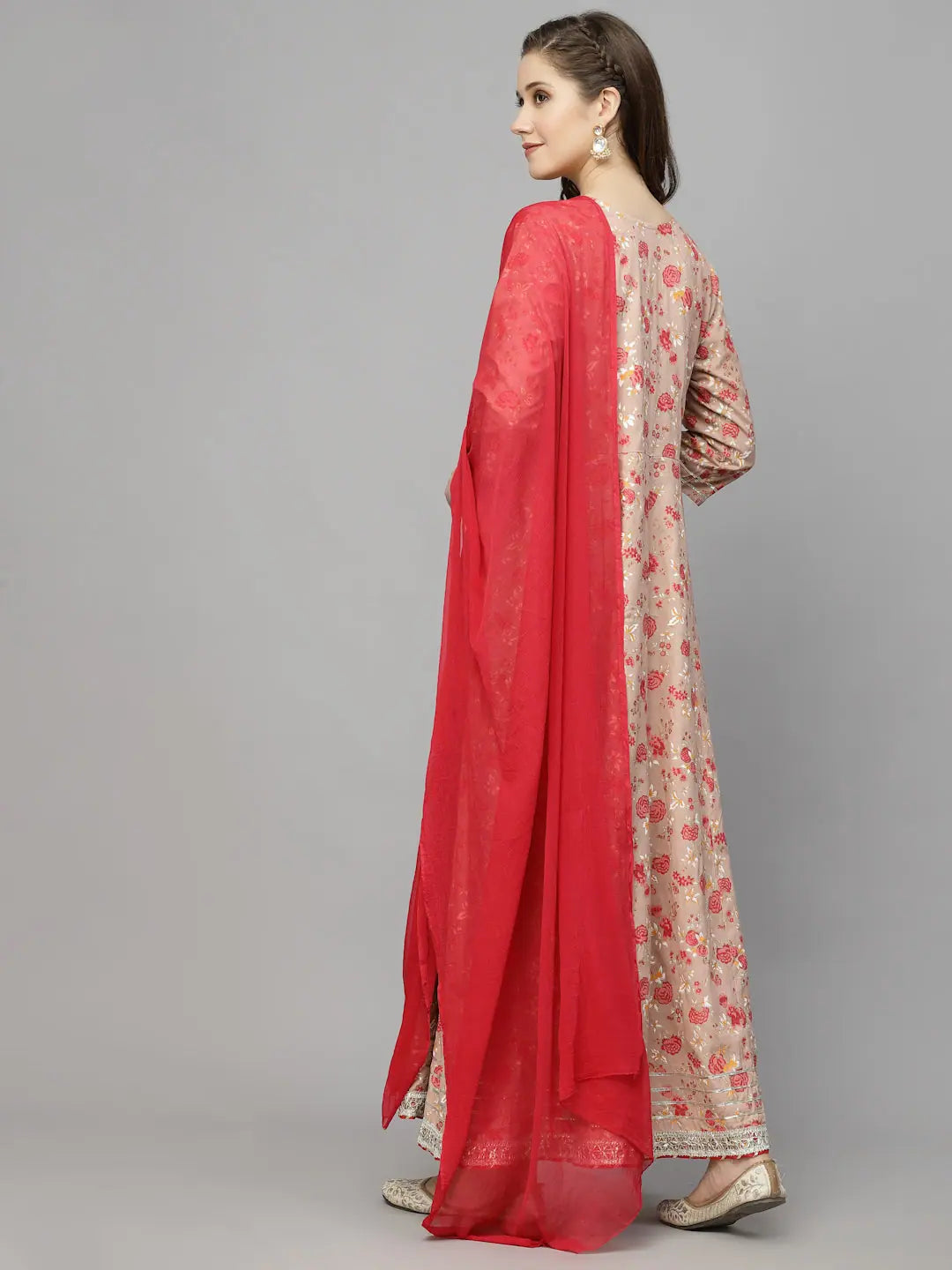 Floral Anarkali Kurta with Dupatta | Indian Kurta for Women