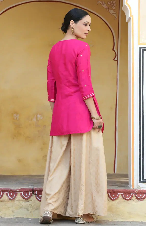 Fuchsia Embroidered Tunic | Women's Tunics & Women's Tops