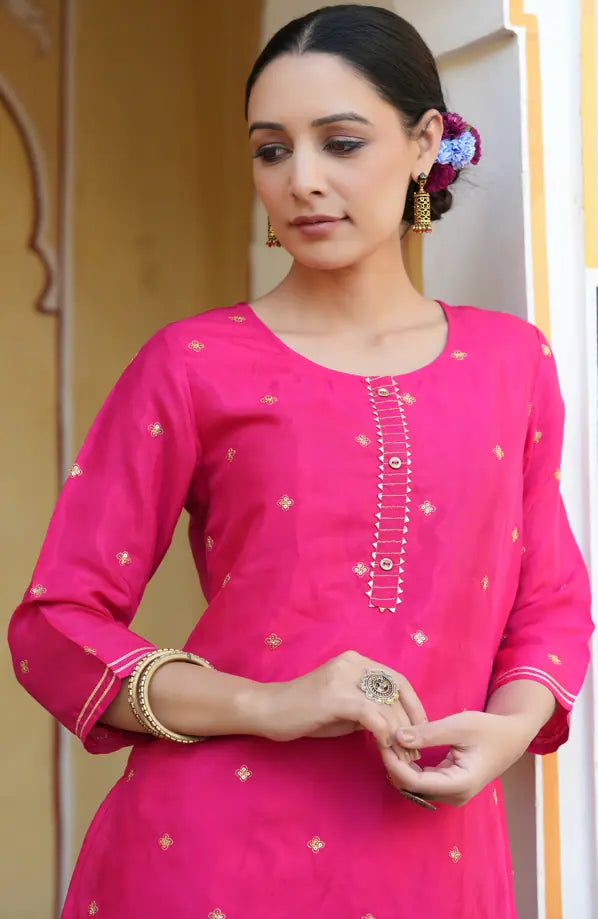 Fuchsia Embroidered Tunic | Women's Tunics & Women's Tops