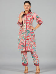 Women Printed Standard Beige Jumpsuits & Sets