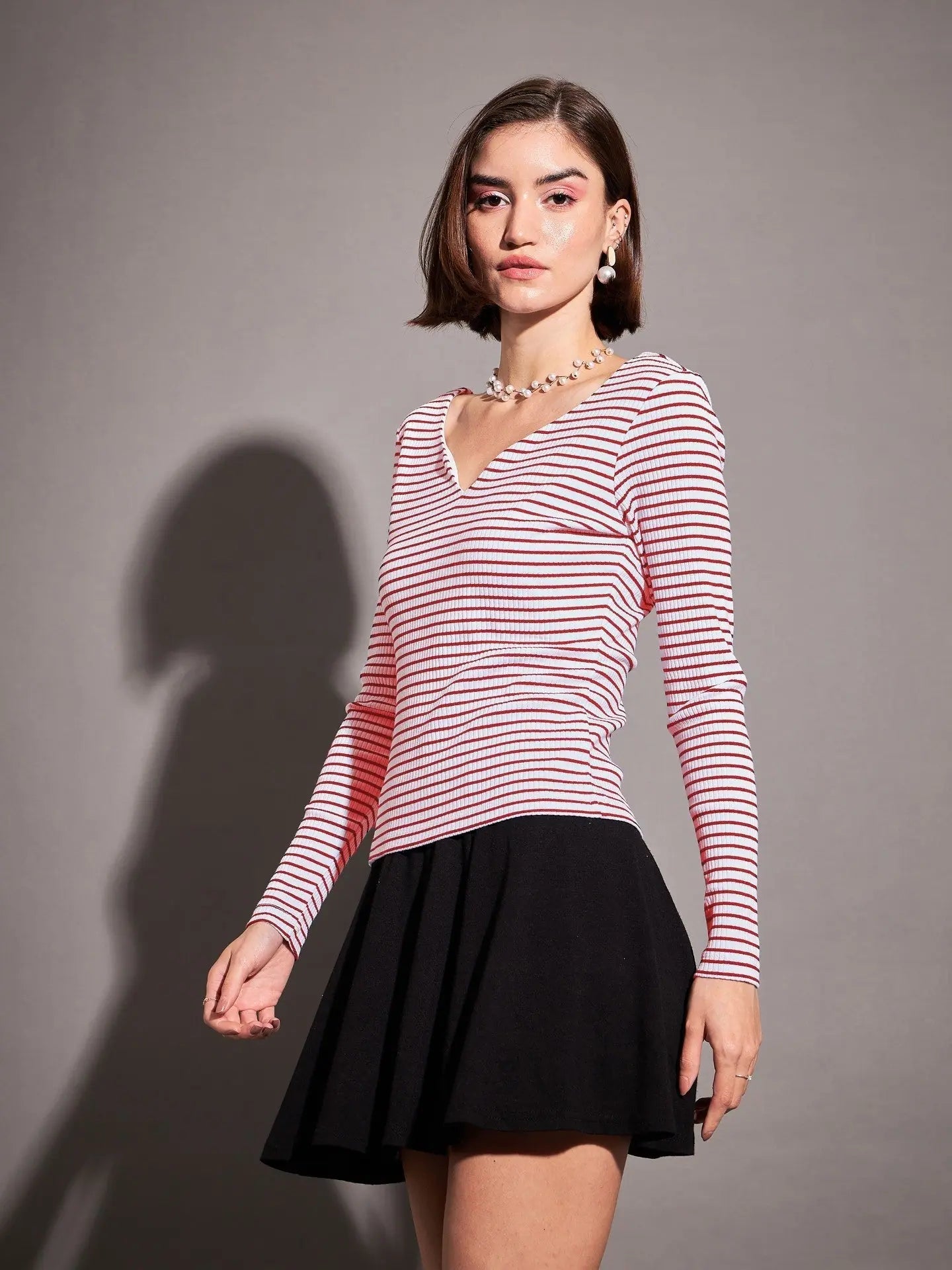 Striped Sweetheart Top - Women's Western Outfits | Trendy