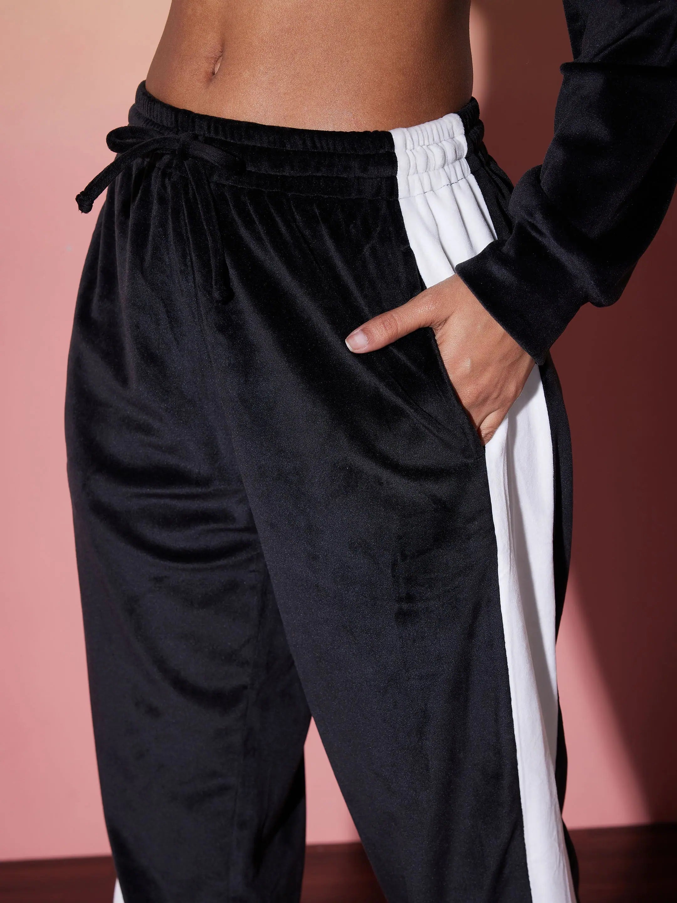 Velour Hoodie & Jogger Set - Women's Western Outfits